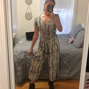 Snake print jumpsuit / romper from Rachel Zoe